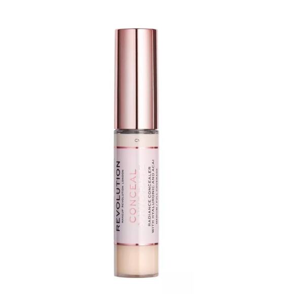 Revolution Conceal & Hydrate Concealer, C1, Hyaluronic Acid Glycerin, NWT - Picture 3 of 3